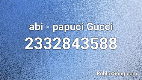 abi papuci Gucci Roblox id